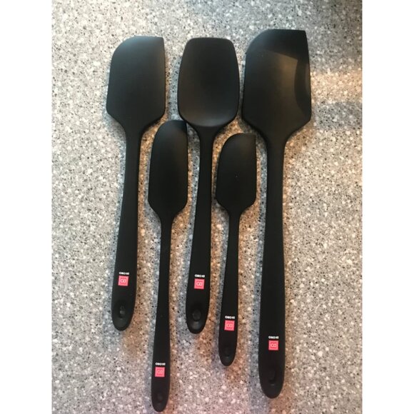 Heat-Resistant & BPA Free Silicone Scraper Spatulas for Nonstick Cookware